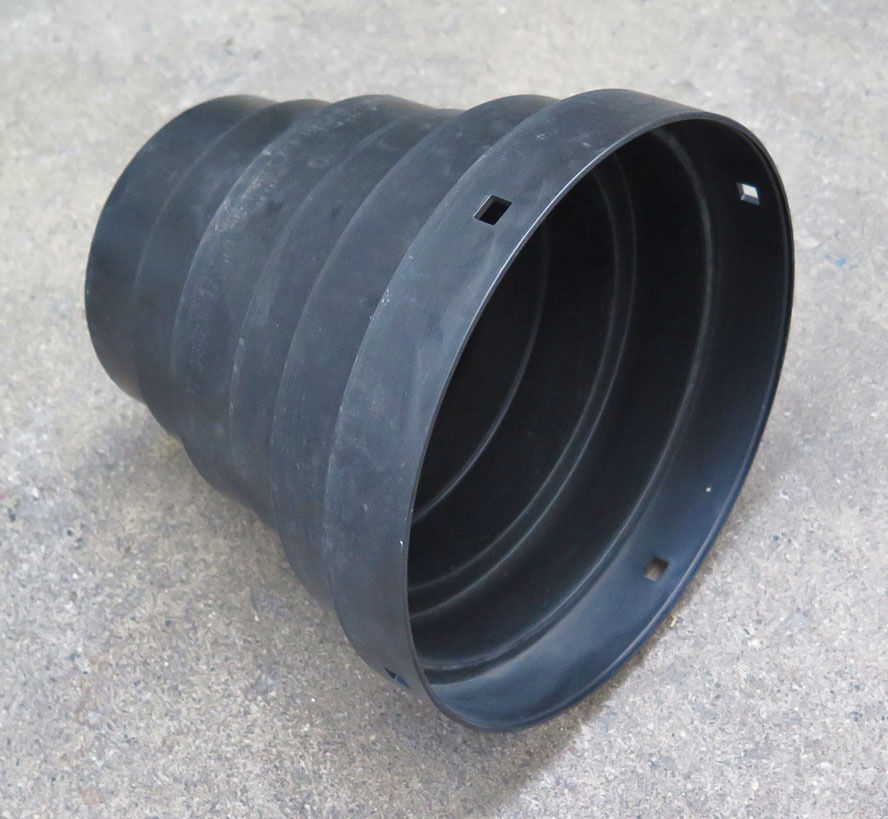 Overgangsstykke fra taghætte Ø160 mm