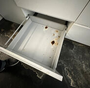 Tekøkken med  køleskab