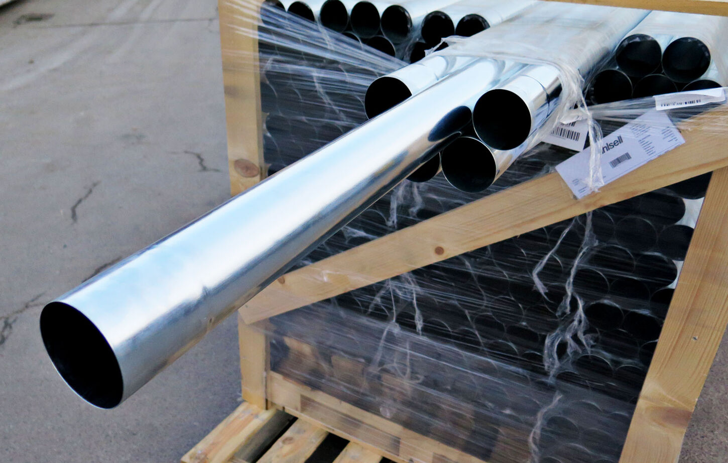 Zink nedløbsrør Ø 76 a 2500mm