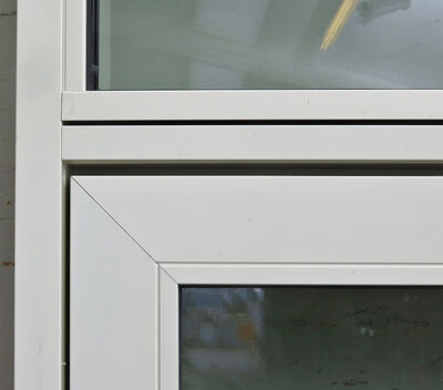 Høj terrassedør med top vindue