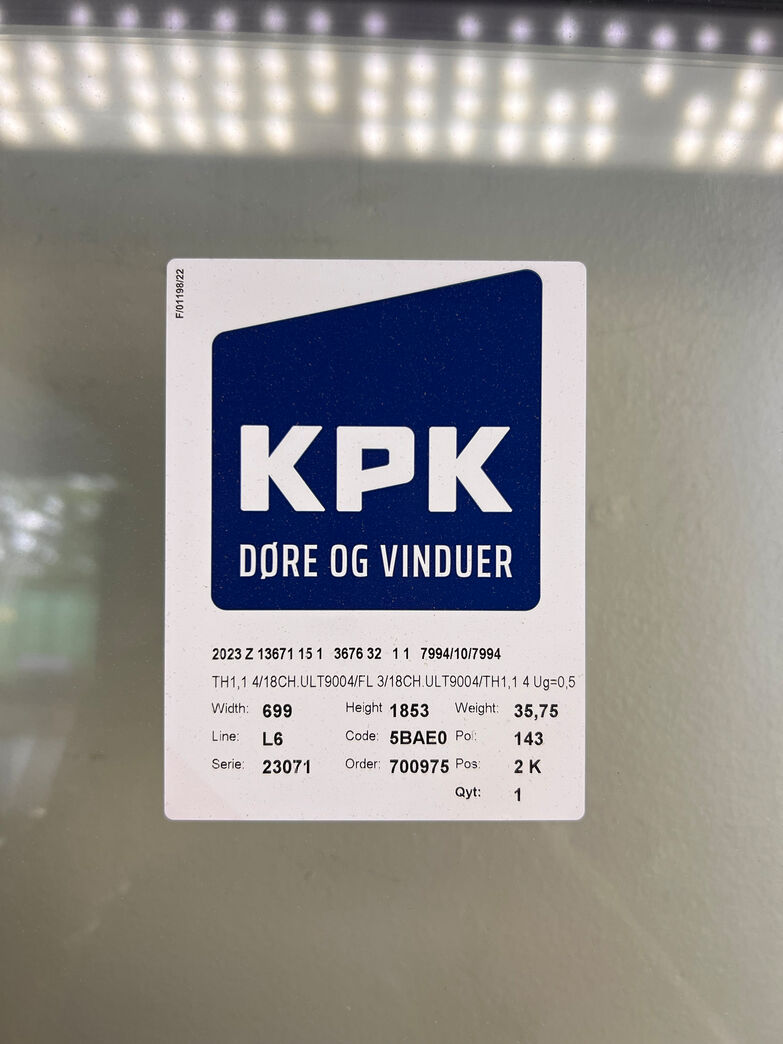 Terrassedør fra KPK