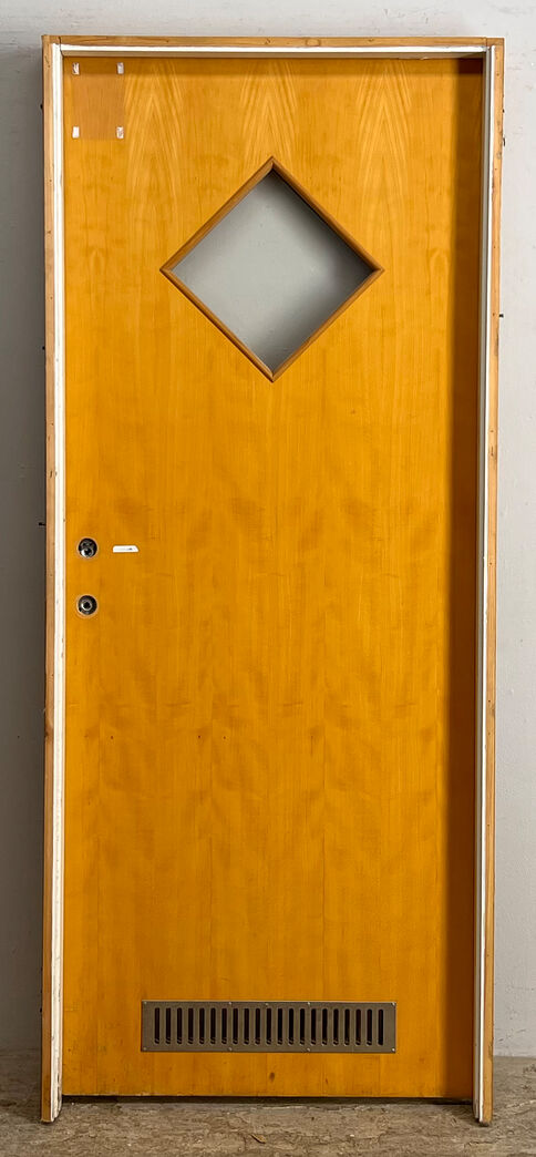 Indvendig dør med glas