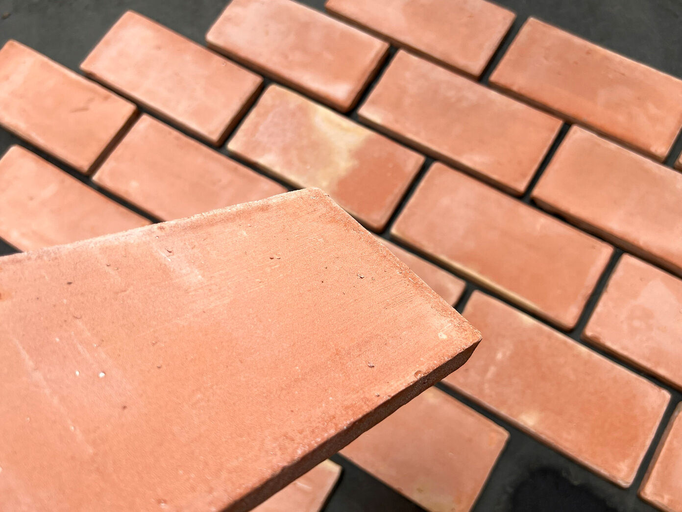 Røde rektangulære gulvtegl - 12 x 25 cm Røde rektangulære gulvtegl - 12 x 25 cm