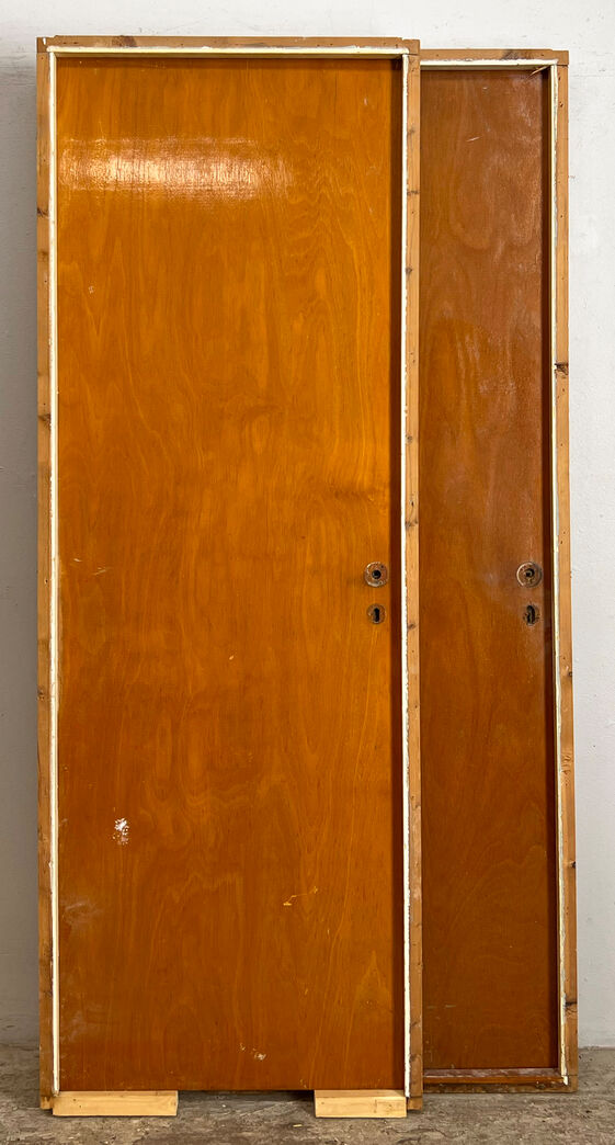 Bøgefineret dør med karm