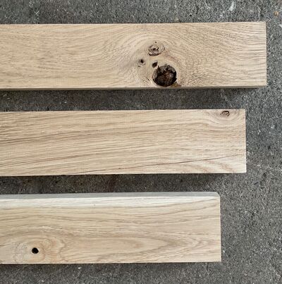 2. sortering Egetræsstave 21x57x405mm