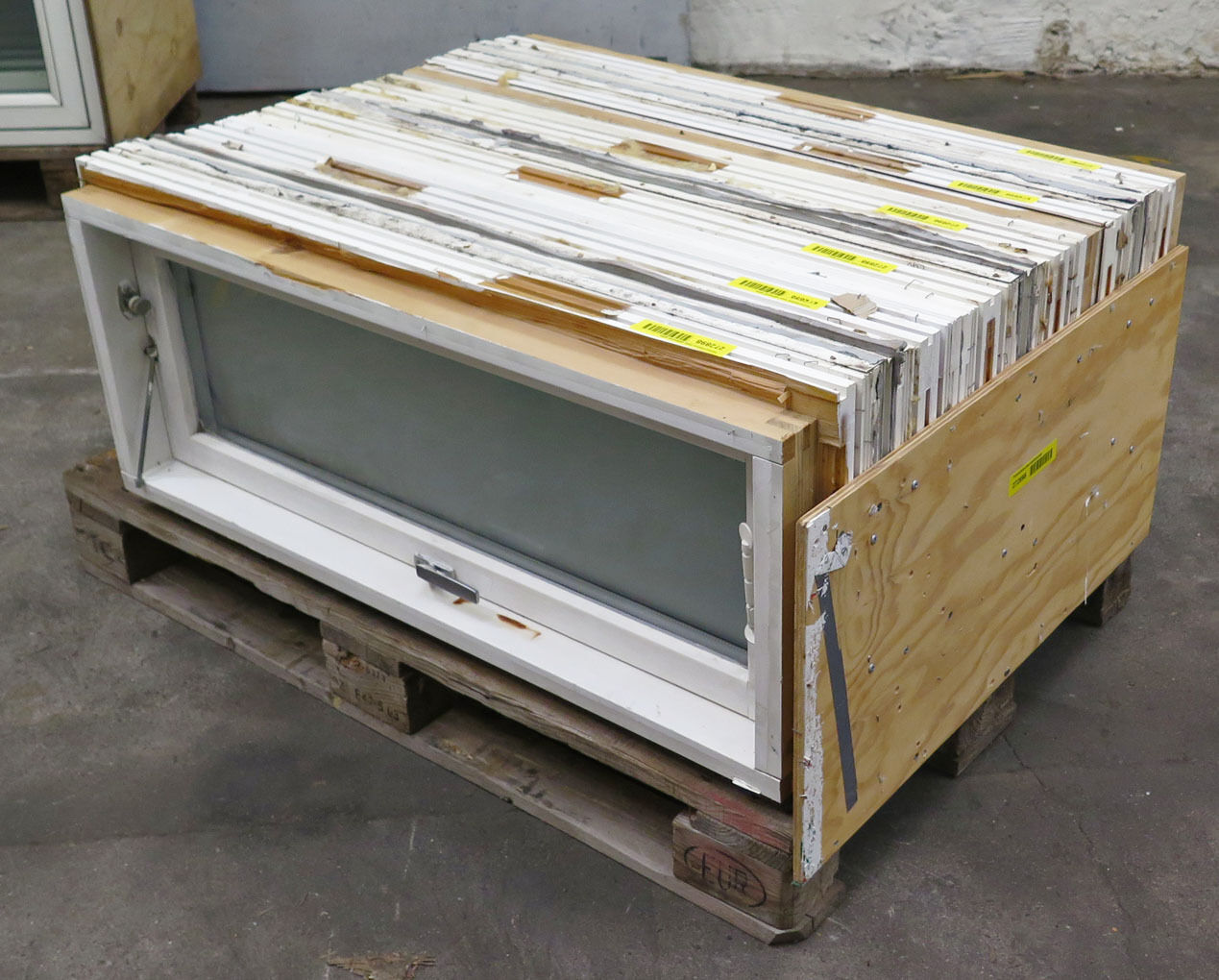 Termovindue med satineret glas - 94 cm