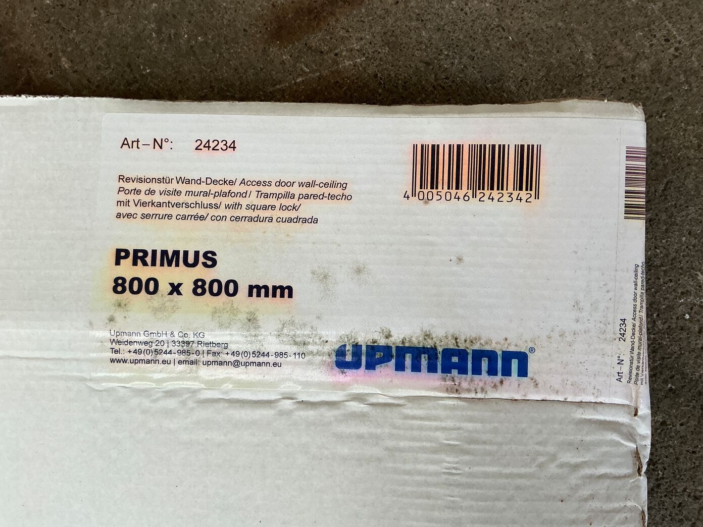 Primus inspektionslem 80x80 cm.