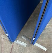 Blå Lintex skærmvæg - 2 stk