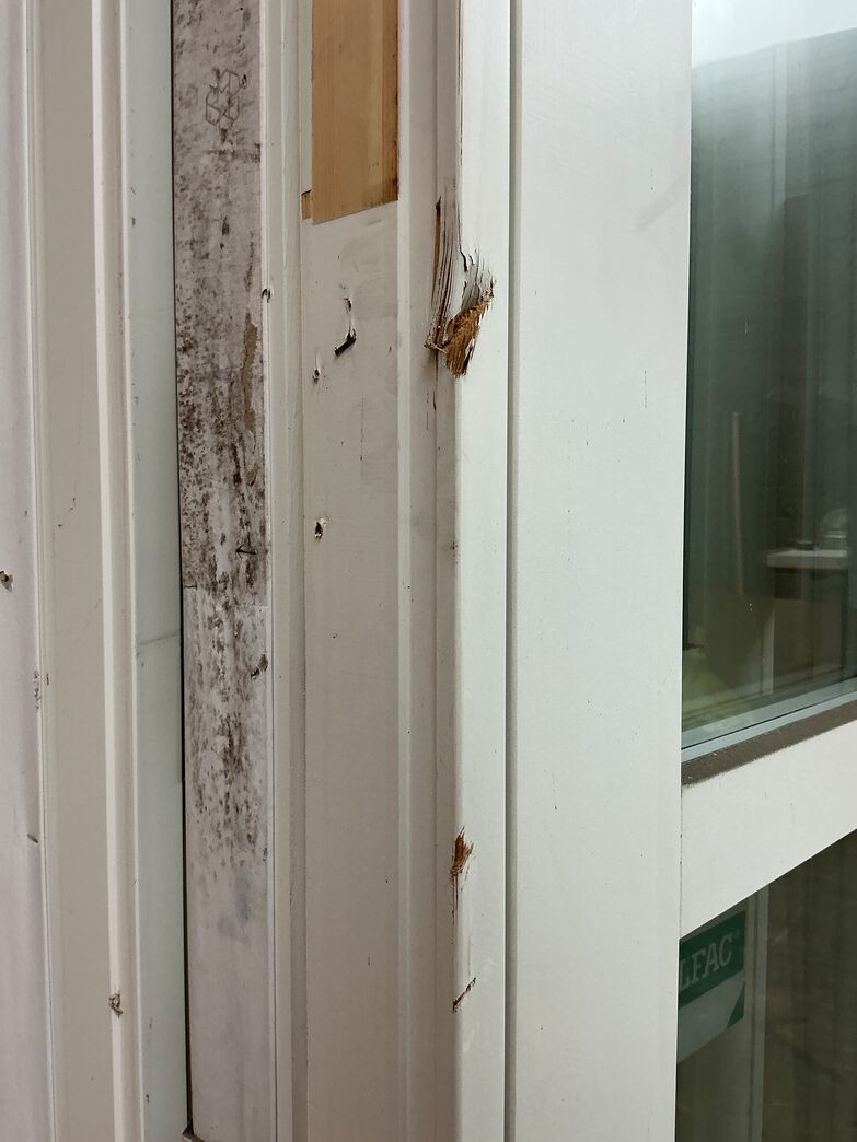 Smal terrassedør med energiglas