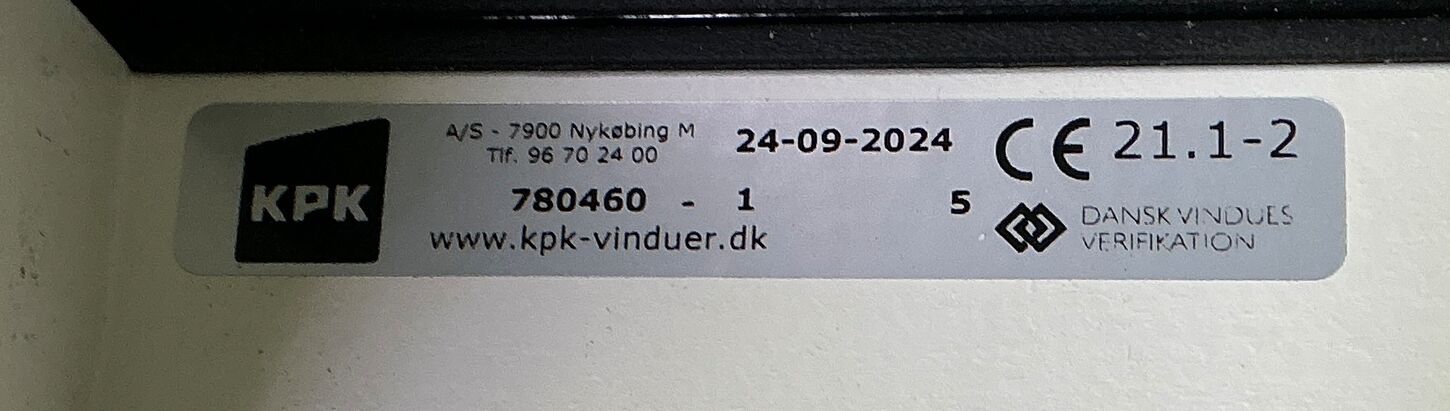 Fastkarms terrassevindue