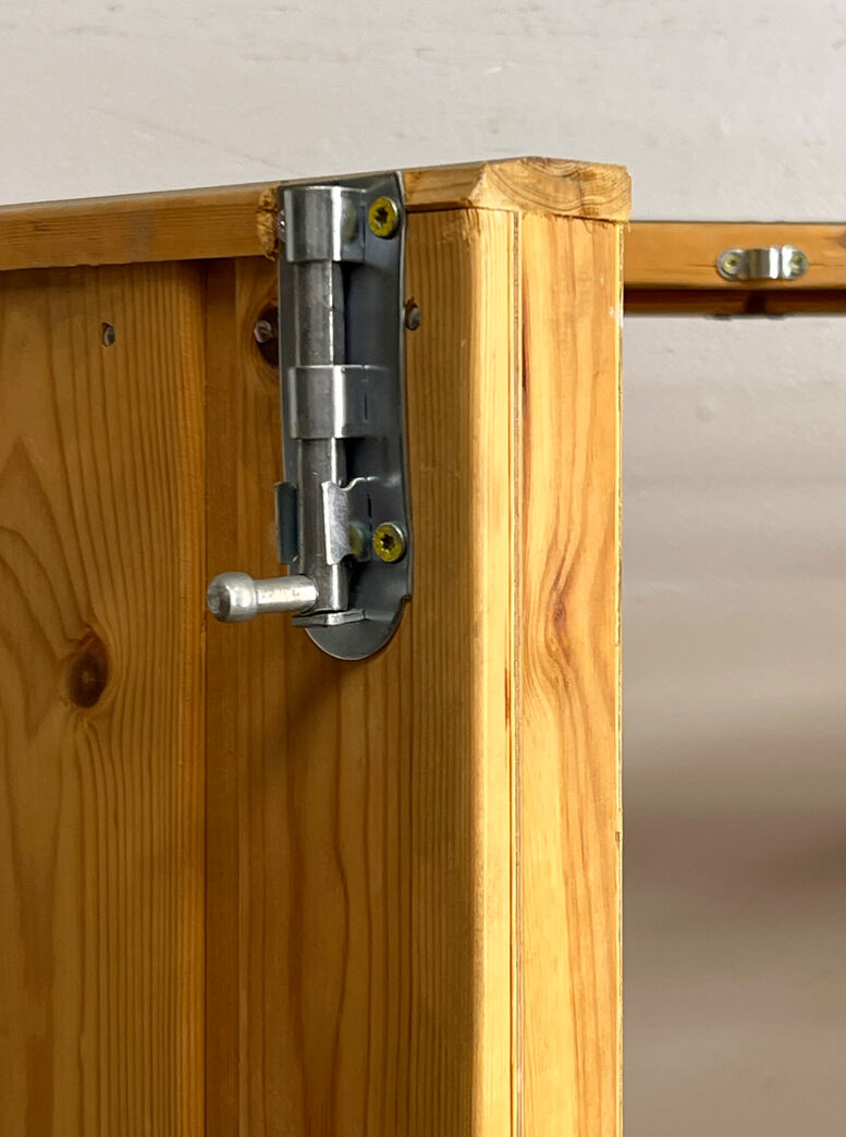 Dobbelt skurdør med karm