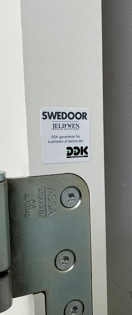 Dobbeltdør med glas uden karm