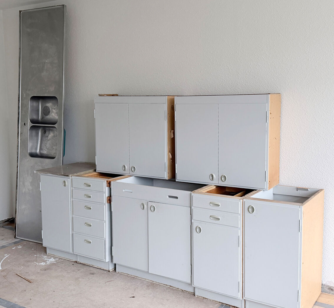 Komplet 60'er køkken, malet