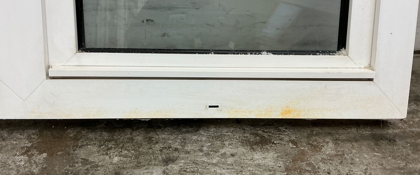 Plast 2-fags vindue med dreje kip og fast karm