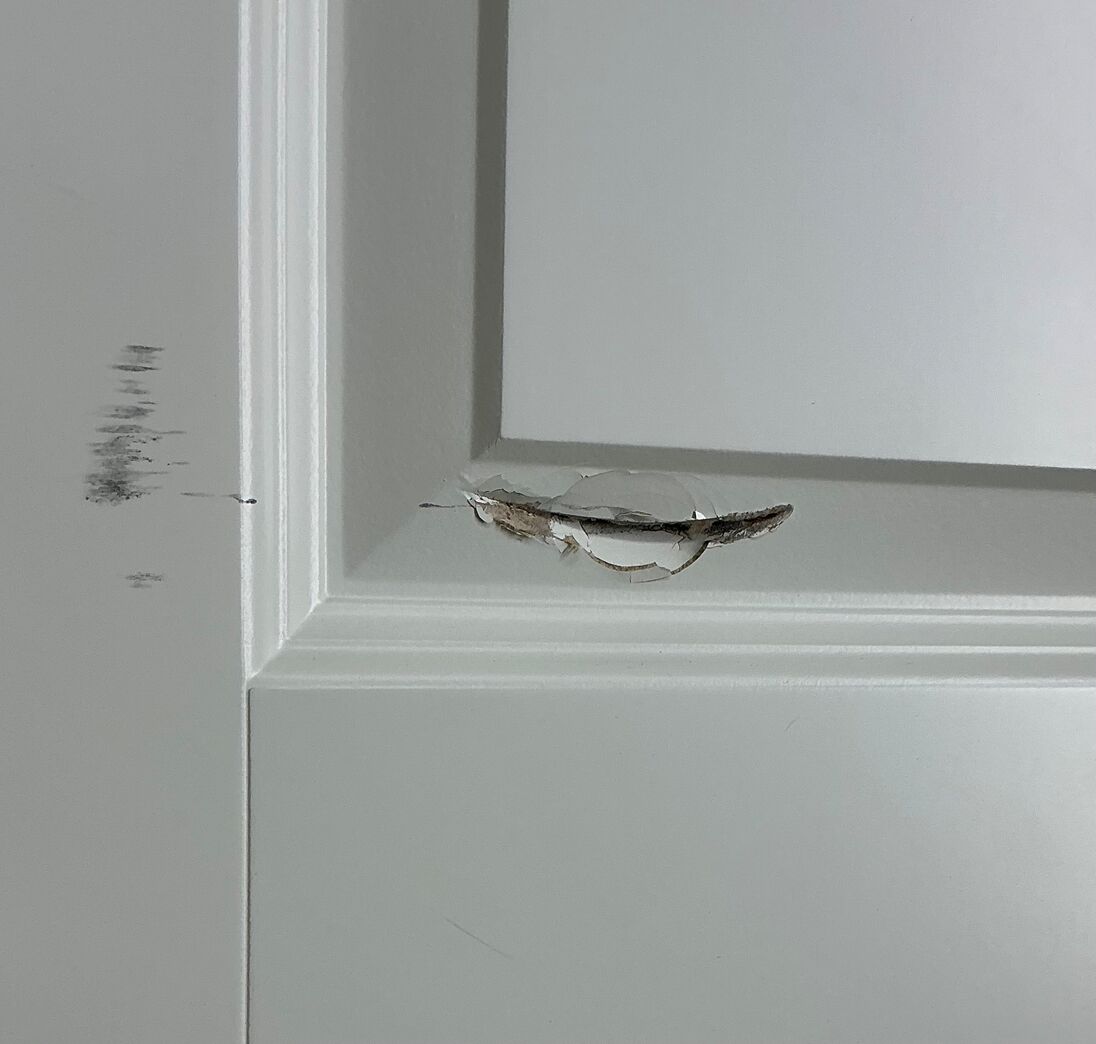 Fyldningsdør med karm