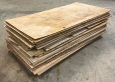 Ca 200 stk brugte 12 mm tagkrydsfiner