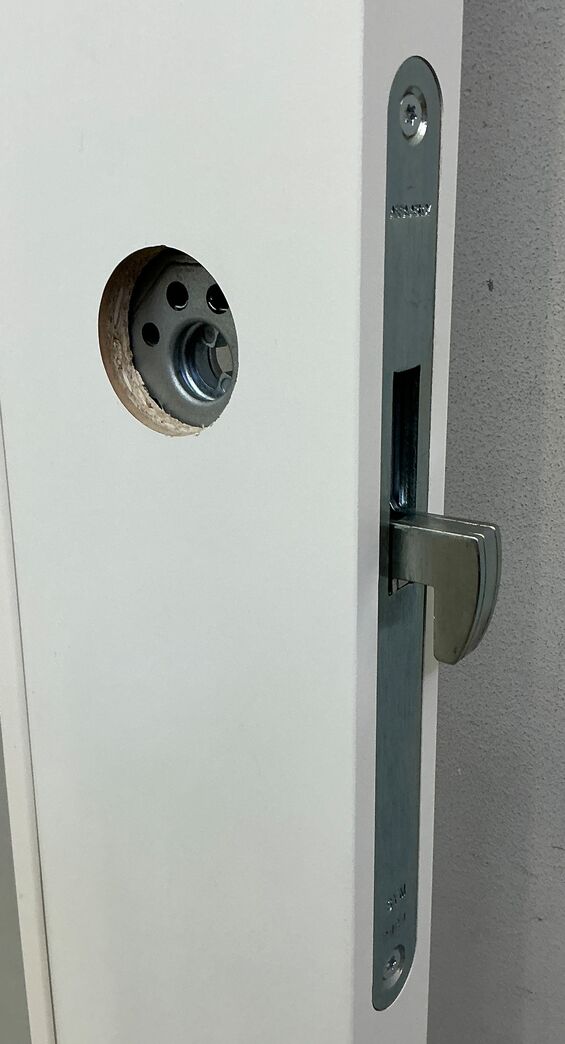 M7 Skydedør m/glas - u/skinne