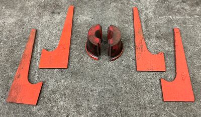 2 stk. støbeforme fra Holbæk Jernstøberi