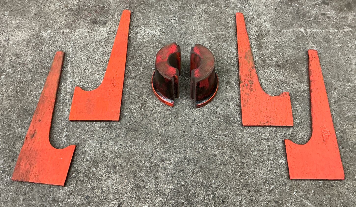 2 stk. støbeforme fra Holbæk Jernstøberi