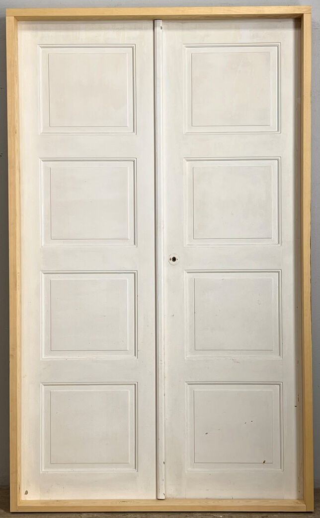 dobbelt fyldningsdør med karm