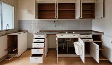 Malet komplet 60'er køkken