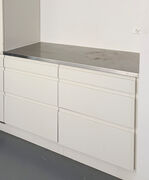 Stålbordplade 123x60 cm