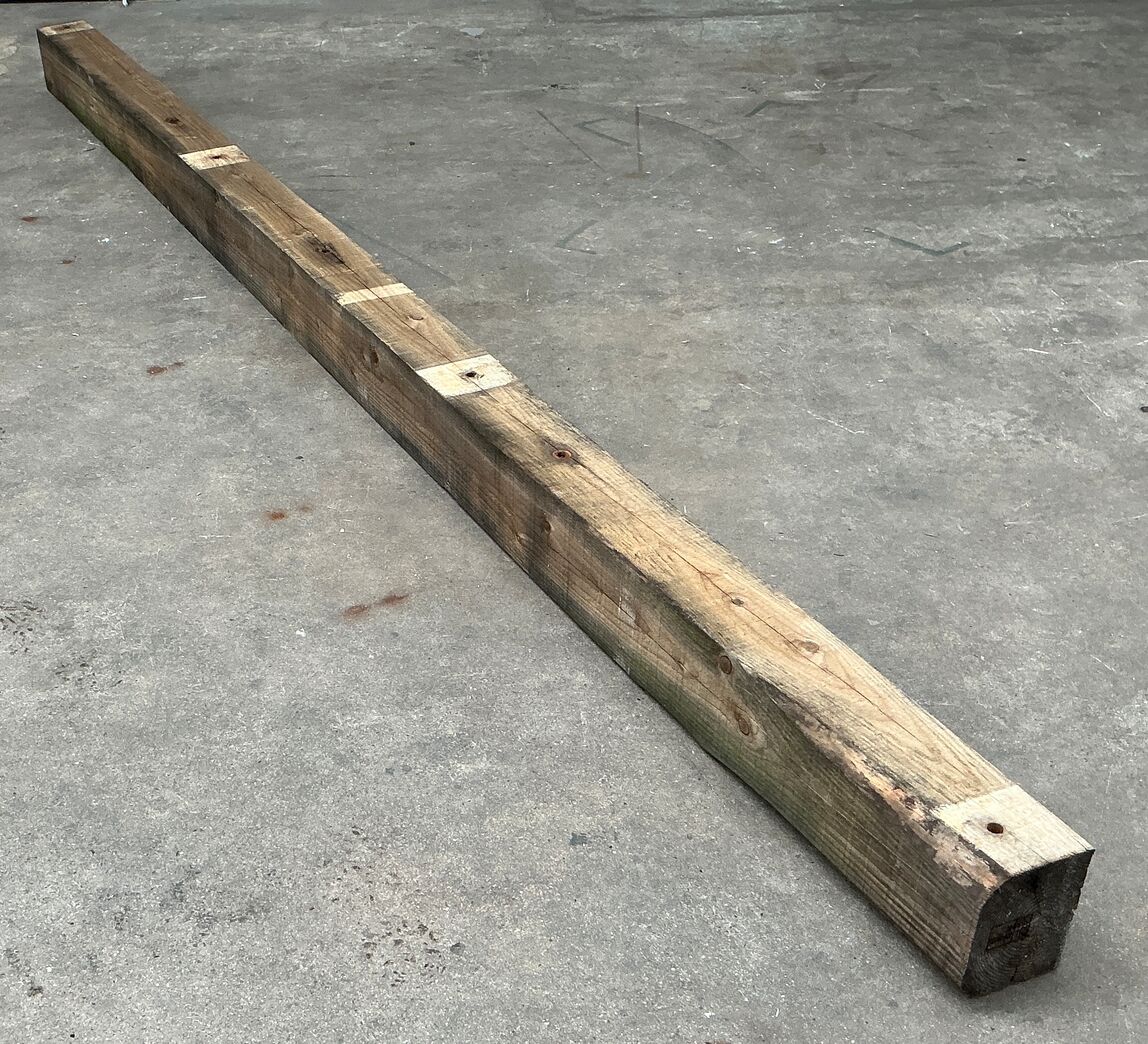 15x18 cm tømmer fra vindmølletransport 400 cm