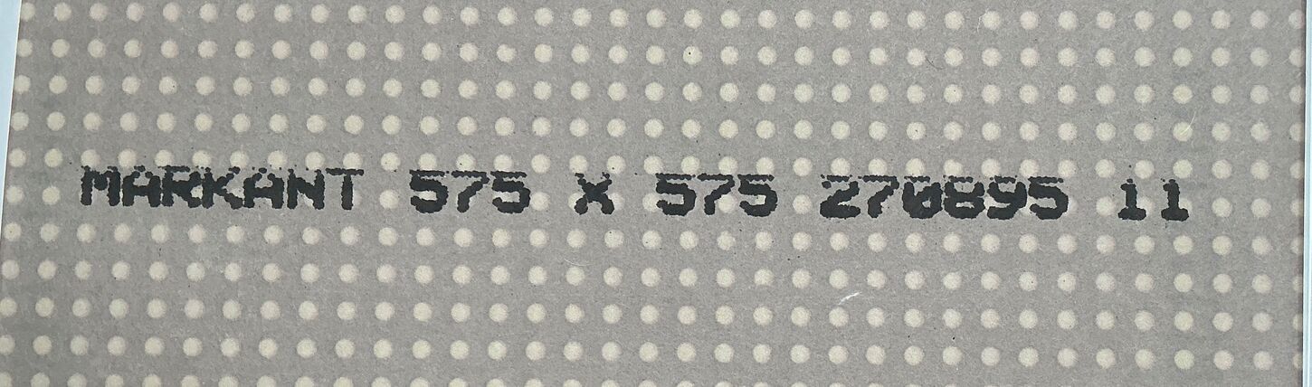 Gips akustikloft 57,5x57,5x12,5 cm