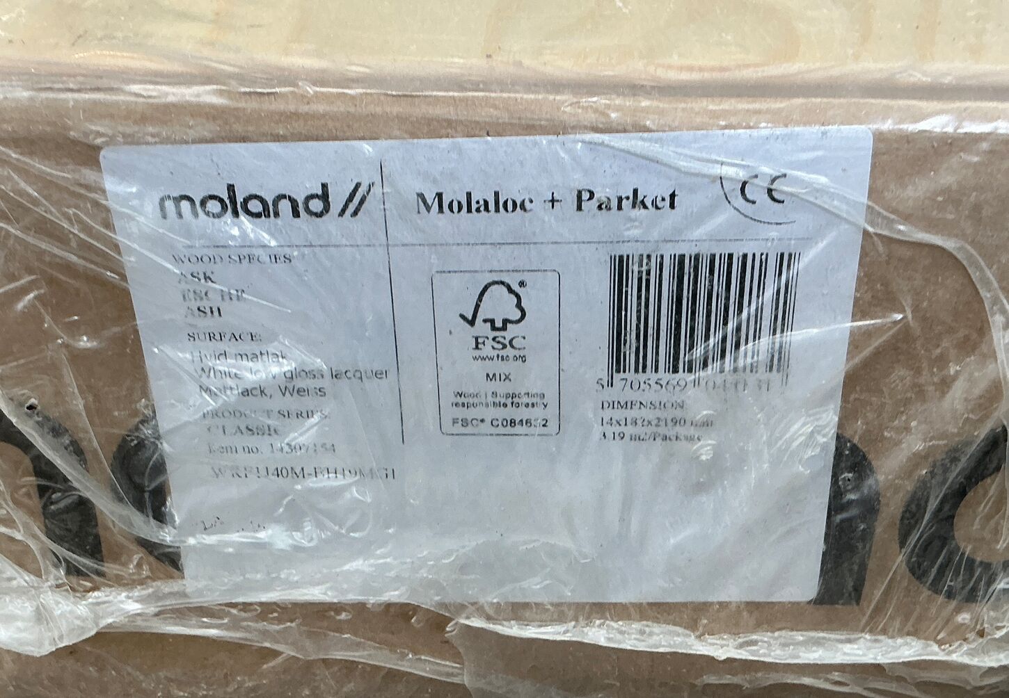 3pk./12m2 Moland Ask Molaloc + Parket