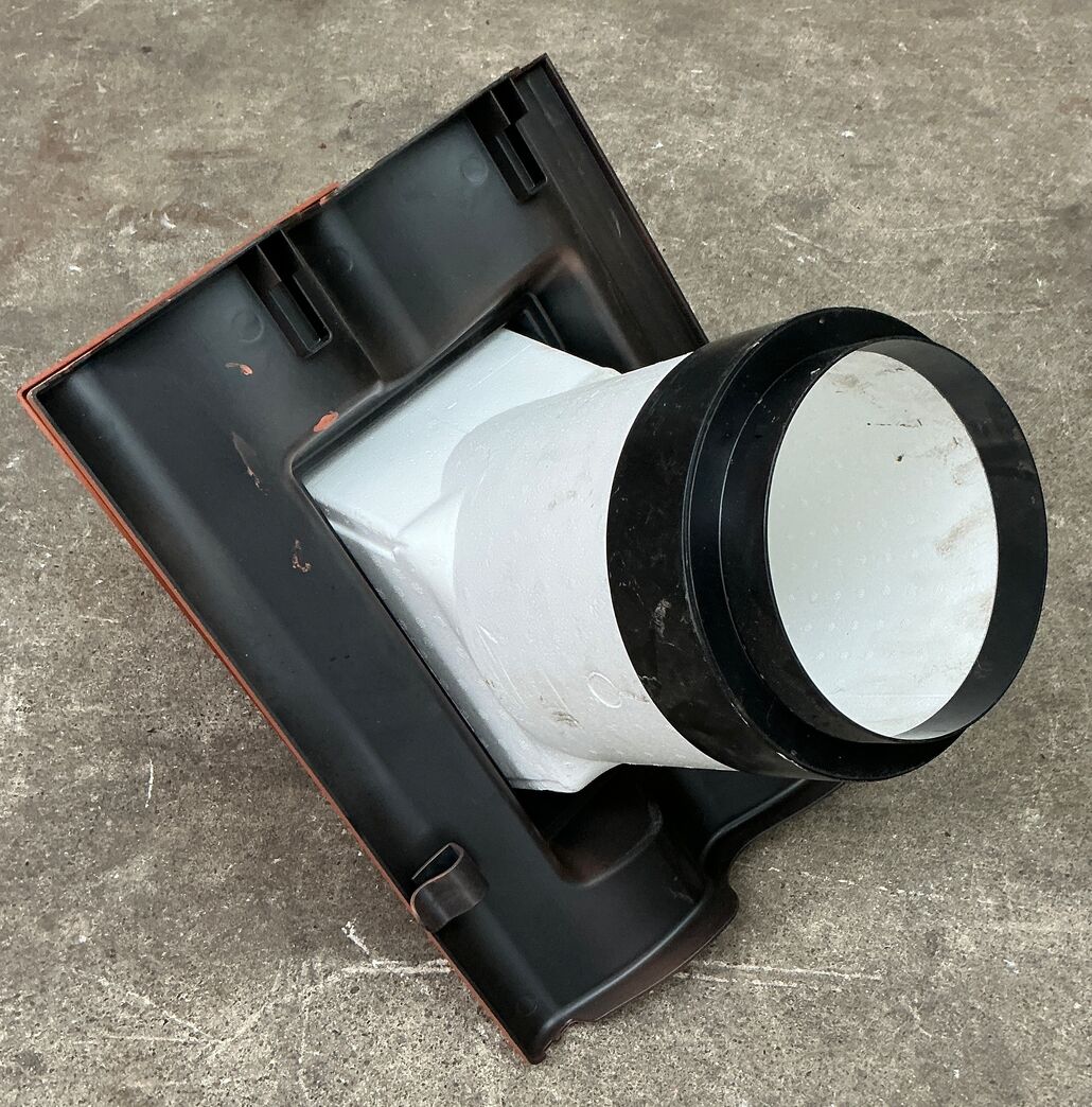 Multihætte, teglrød inkl. tilbehør