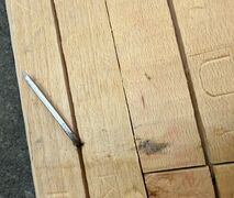 Smalt Junckers massivt bøgeparket 11,5 cm med endenot