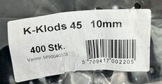 400 stk. K-Klods 45 10mm - sort