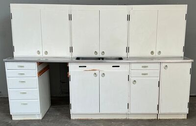 Komplet 60'er køkken, malet