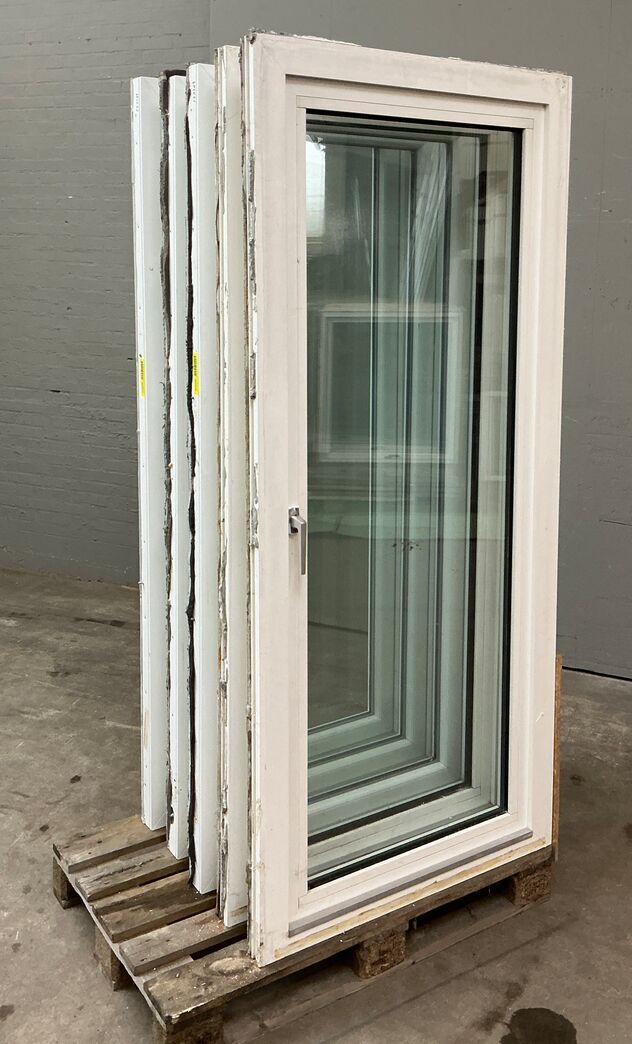 Terrassedør i plast vh. - 89 cm