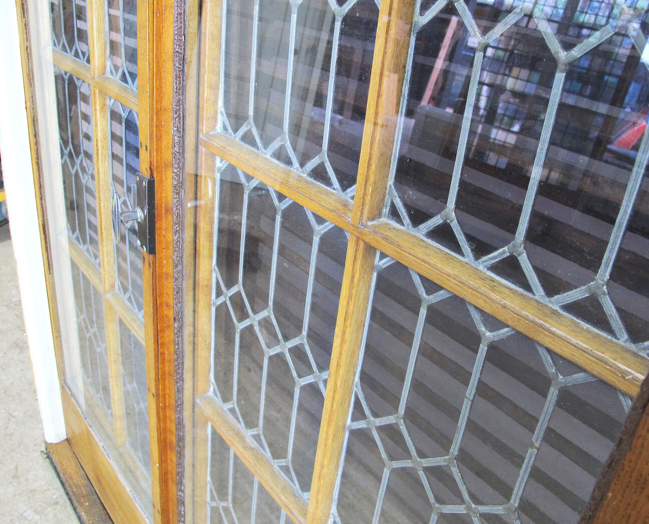 Dobbelt blyindfattet havedør