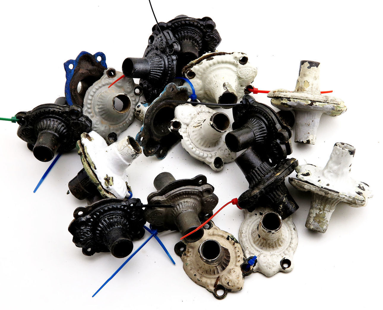 Støbejernshalse - sæt - 70/71 mm.