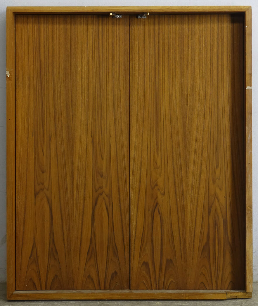 Dobbelt mahognilåge på forramme