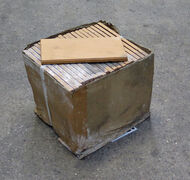 Brun klinke, 9,7x19,3x1,1 cm
