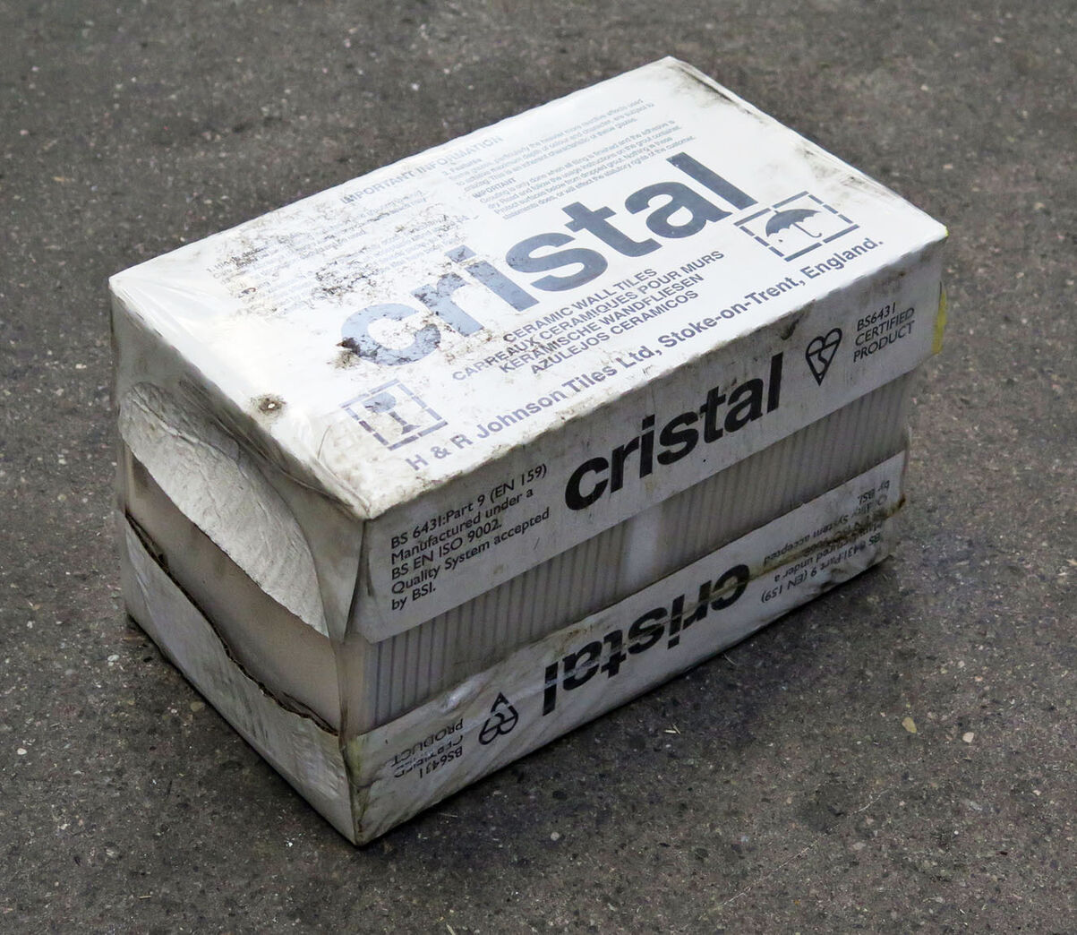 Vægflise fra Johnson, Misty Grey 15,2x15,2cm