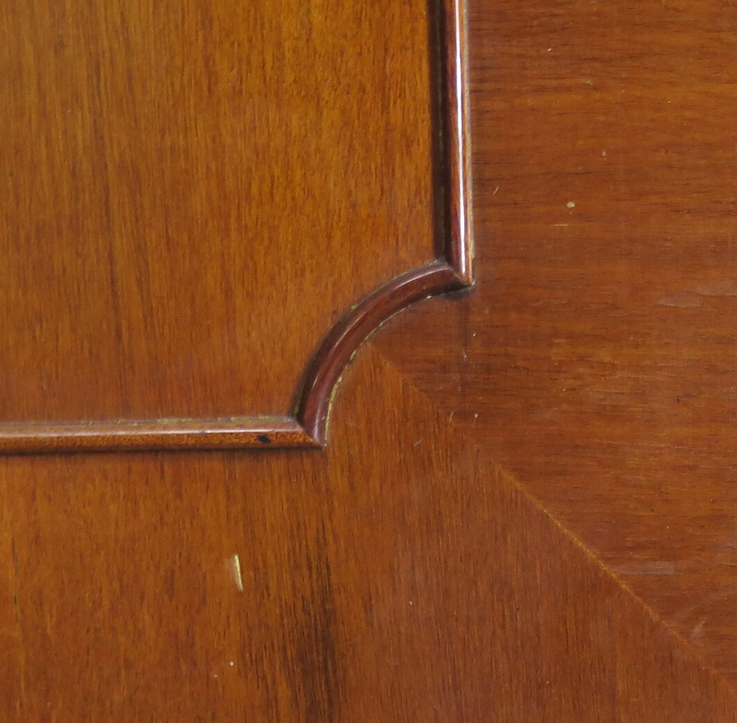 Dobbeltdør i ædeltræ - Fra direktionslokalerne i domicil på Østerbro