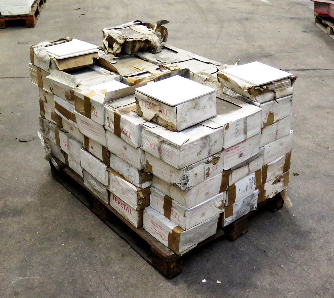 Råhvid klinke let nubret 24,5x24,5cm