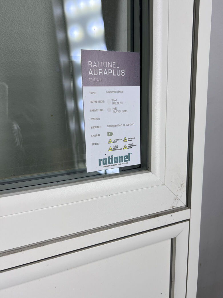 Vinduesparti fra Rationel med energiglas