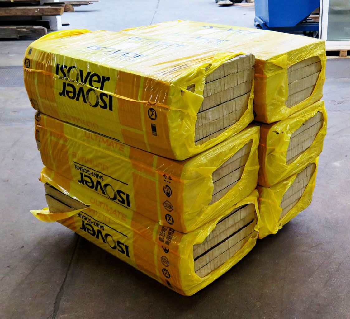 Mineraluldsplade med sort Alu, 60mm