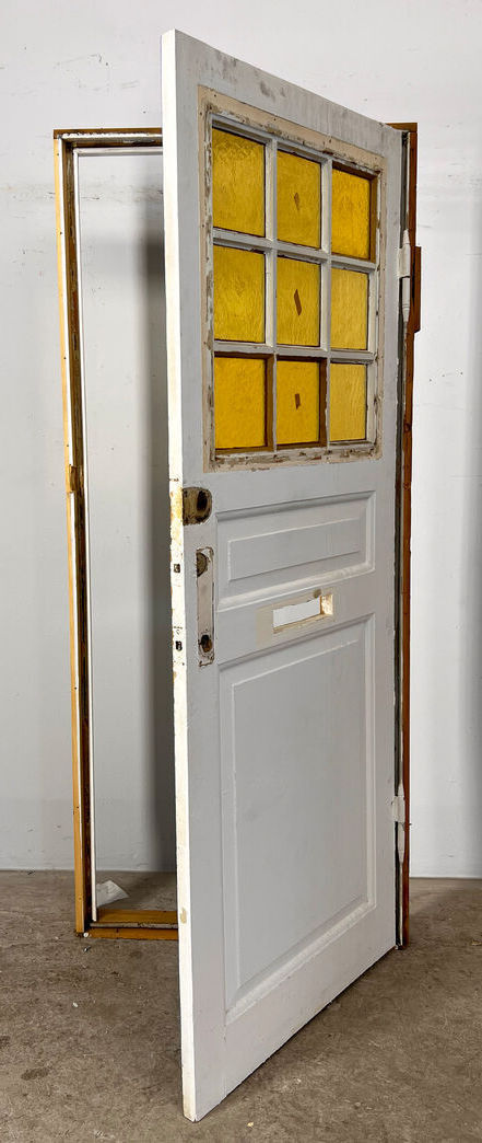 Opgangsdør med glas og karm