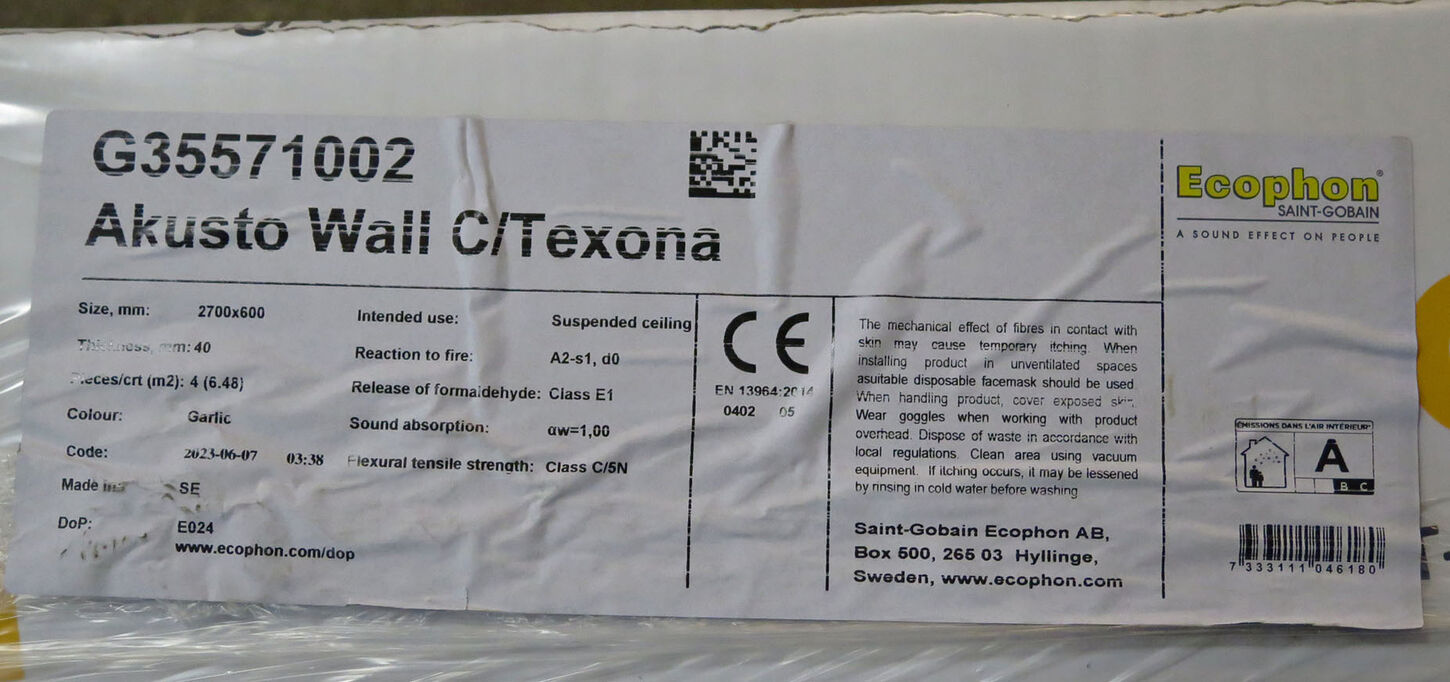 Akustik plader 2700x600 mm Garlic 4 stk