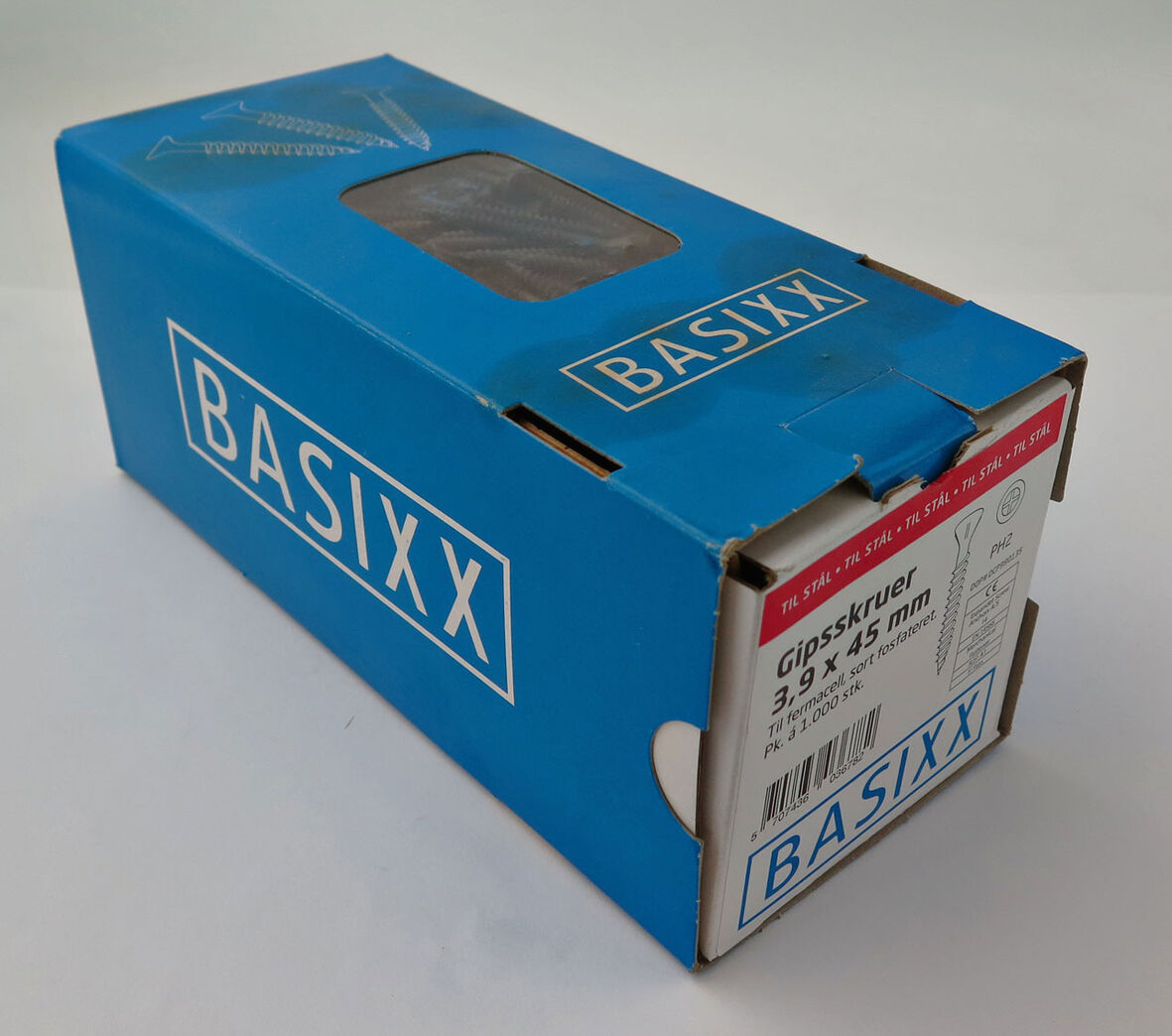 Gipsskruer 3,9x45 mm - til stål 1000 stk