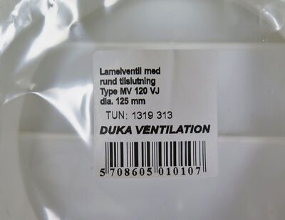 Lamelventil 180x180 mm