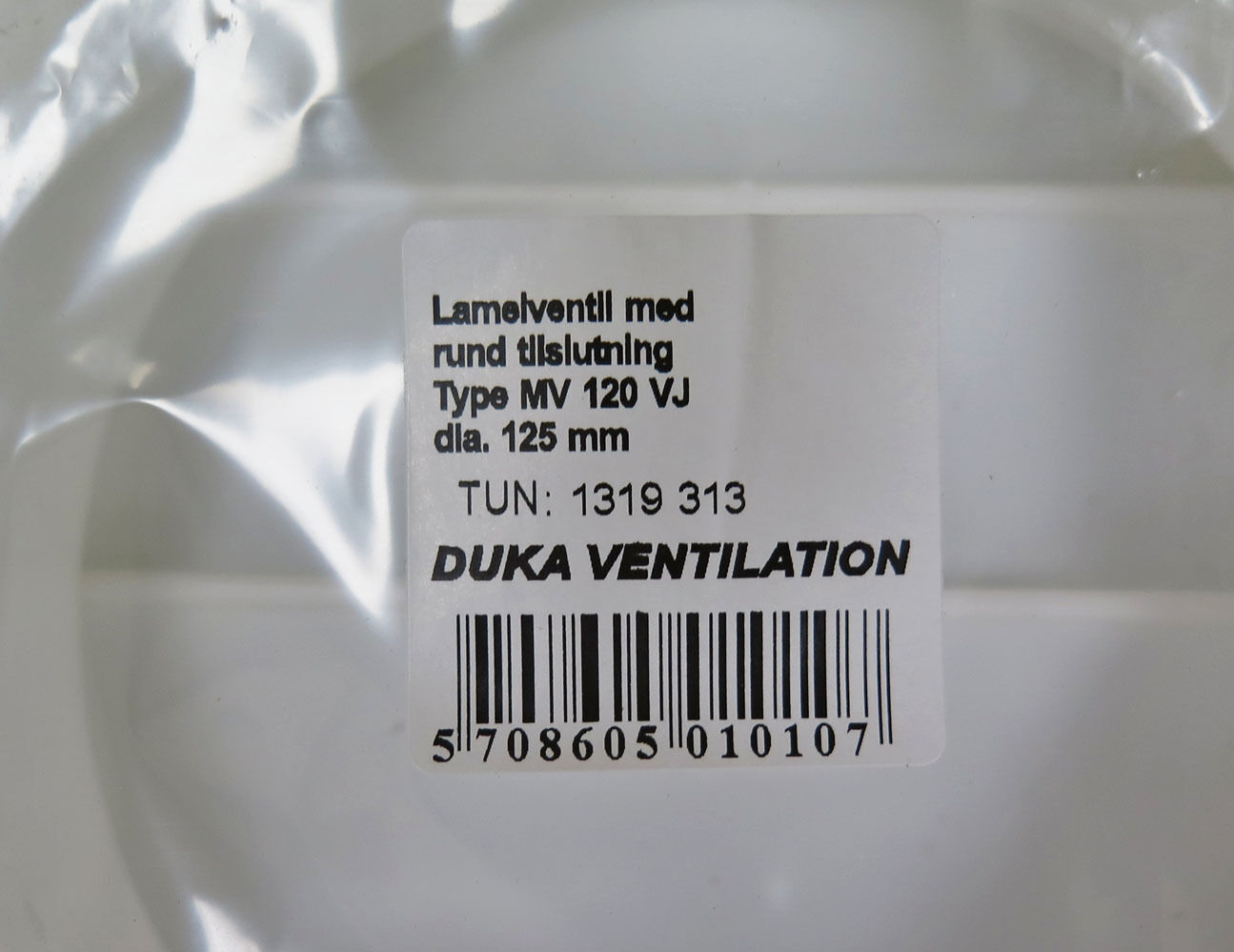 Lamelventil 180x180 mm