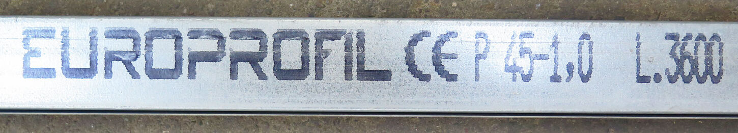 Europrofil 45-1,0 L: 3600 mm