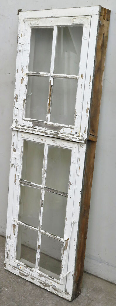 Sprossevindue med kittet enkeltlagsglas